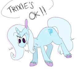 Size: 550x550 | Tagged: safe, artist:dpdtrixie, derpibooru import, trixie, pony, unicorn, crying, female, mare, panic attack, solo, sweat