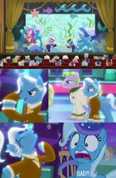 Size: 563x862 | Tagged: safe, derpibooru import, edit, edited screencap, screencap, jack pot, trixie, pony, grannies gone wild, to where and back again, big bucks, op is a slowpoke, slowpoke, trixie's wagon