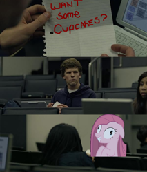 Size: 600x703 | Tagged: safe, pinkie pie, human, mark zuckerberg, pinkamena diane pie, the social network