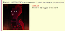 Size: 570x273 | Tagged: safe, fizzlepop berrytwist, tempest shadow, my little pony: the movie, 4chan, nuggies, secrets, shitposting