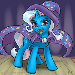 Size: 1500x1500 | Tagged: safe, artist:kp-shadowsquirrel, derpibooru import, trixie, pony, unicorn, female, mare, solo