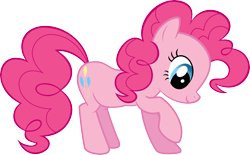 Size: 6000x3711 | Tagged: safe, artist:quasdar, pinkie pie, earth pony, pony, behaving like a dog, digging, simple background, solo, transparent background, vector