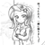 Size: 500x500 | Tagged: safe, artist:jurisalis, derpibooru import, trixie, equestria girls, crossed arms, dialogue, female, grayscale, japanese, looking at you, monochrome, solo, translated in the comments