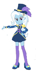 Size: 1021x2048 | Tagged: safe, derpibooru import, edit, edited screencap, editor:php77, screencap, trixie, better together, equestria girls, street magic with trixie, background removed, not a vector, solo, zettai ryouiki