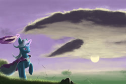 Size: 1080x720 | Tagged: safe, artist:truthradar, derpibooru import, trixie, pony, unicorn, female, mare, scenery, solo