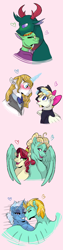 Size: 2048x8192 | Tagged: safe, artist:percy-mcmurphy, derpibooru import, cherry jubilee, free love (changedling), lightning dust, pharynx, prince blueblood, songbird serenade, trixie, zephyr breeze, changedling, changeling, my little pony: the movie, cherrybreeze, crack shipping, female, freerynx, lesbian, love, male, prince pharynx, shipping, songblood, straight, trixiedust