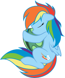 Size: 6716x8097 | Tagged: safe, artist:abydos91, artist:ambris, rainbow dash, tank, pegasus, pony, .svg available, absurd resolution, simple background, sleeping, transparent background, vector