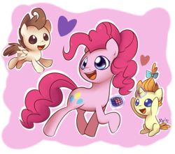 Size: 960x850 | Tagged: safe, artist:solar-slash, pinkie pie, pound cake, pumpkin cake, earth pony, pony, rubik's cube