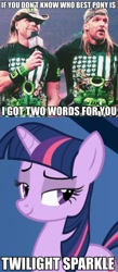 Size: 402x926 | Tagged: safe, derpibooru import, twilight sparkle, dx, image macro, wwe