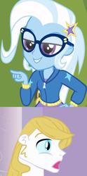 Size: 871x1759 | Tagged: safe, derpibooru import, editor:jdueler11, prince blueblood, trixie, best trends forever, better together, equestria girls, bluetrix, choose twilight sparkle, equestria girls-ified, female, male, shipping, straight, the great and nerdy trixie