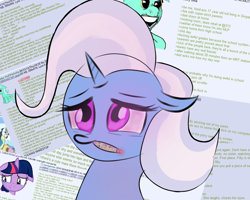 Size: 1000x800 | Tagged: safe, derpibooru import, trixie, pony, 4chan, blunt, drugs, op is a faggot