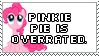 Size: 99x56 | Tagged: safe, derpibooru import, pinkie pie, earth pony, pony, deviantart stamp, op is a cuck, op is trying to start shit, picture for breezies, shitposting, solo