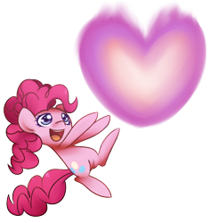 Size: 868x918 | Tagged: safe, artist:solar-slash, pinkie pie, earth pony, pony, fire of friendship, heart, love magic, love spell, power of love