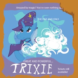 Size: 576x576 | Tagged: safe, artist:websurfer009, derpibooru import, trixie, pony, unicorn, blue coat, female, horn, mare, solo, two toned mane