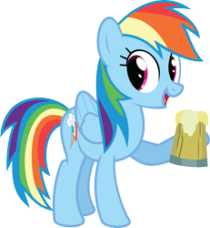 Size: 2829x3065 | Tagged: safe, artist:mysteriouskaos, rainbow dash, pegasus, pony, cider, high res, simple background, transparent background, vector