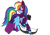 Size: 842x595 | Tagged: safe, artist:tiakaneko, rainbow dash, pegasus, pony, costume, hawkeye, solo