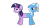 Size: 960x540 | Tagged: artist needed, safe, derpibooru import, trixie, twilight sparkle, hybrid, pony, unicorn, do princesses dream of magic sheep, catdog, conjoined, conjoined twins, female, fusion, hilarious in hindsight, lesbian, mare, pushmi-pullyu, shipping, simple background, transparent background, twilight is not amused, twixie