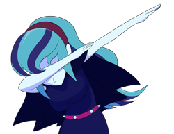 Size: 1295x1000 | Tagged: safe, artist:jase1505, sonata dusk, series:dusk oceanos, equestria girls, alternate costumes, dab, female, meme, shitposting