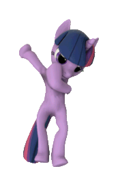 Size: 447x635 | Tagged: safe, artist:drocsid, twilight sparkle, pony, unicorn, 3d, animated, cursed image, dab, fortnite, gif, infinidab, meme, shitposting, simple background, source filmmaker, transparent background, wat, what has science done, why