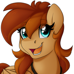 Size: 1000x1000 | Tagged: safe, artist:dreamy, artist:littledreamycat, oc, oc only, oc:thunder twirl, pegasus, commission, profile picture, simple background, solo, transparent background