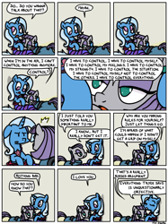 Size: 650x871 | Tagged: safe, artist:foudubulbe, derpibooru import, maud pie, trixie, pony, unicorn, comic:damp rocks, clothes, comic, cuddling, dress, female, lesbian, mare, mauxie, shipping, snuggling