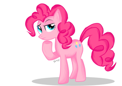 Size: 1491x1055 | Tagged: safe, artist:sierraex, pinkie pie, earth pony, pony, female, mare, simple background, solo, white background