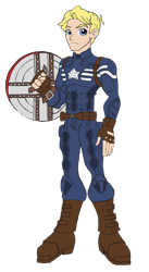 Size: 1090x1992 | Tagged: safe, artist:edcom02, artist:jmkplover, equestria girls, barely pony related, captain america, crossover, equestria girls-ified, marvel, shield, simple background, superhero, transparent background