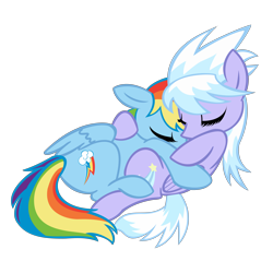 Size: 5500x5500 | Tagged: safe, artist:psalmie, cloudchaser, rainbow dash, pegasus, pony, absurd resolution, hug, simple background, transparent background, vector