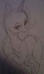 Size: 768x1280 | Tagged: safe, artist:uniicorn-art, derpibooru import, trixie, pony, unicorn, female, mare, solo, traditional art