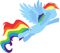 Size: 10005x8942 | Tagged: safe, artist:up1ter, rainbow dash, pegasus, pony, absurd resolution, eyes closed, female, hooves, lineless, mare, simple background, solo, spread wings, transparent background, wings