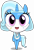 Size: 3000x4351 | Tagged: safe, artist:keronianniroro, derpibooru import, trixie, anthro, hybrid, unicorn, crossover, cute, diatrixes, hat, keponian, keronian, keroro gunsou, open mouth, sergeant frog, simple background, smiling, solo, species swap