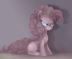 Size: 718x594 | Tagged: safe, artist:mn27, pinkie pie, earth pony, pony, discorded, female, mare, pink coat, pink mane, solo