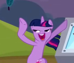 Size: 365x313 | Tagged: safe, derpibooru import, screencap, twilight sparkle, unicorn twilight, pony, unicorn, hurricane fluttershy, cropped, faic, female, great moments in animation, mare, meme, reaction image, solo, what is anatomy