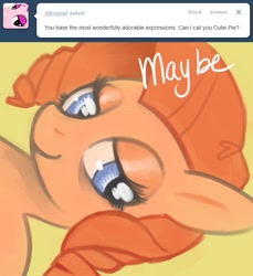 Size: 641x700 | Tagged: dead source, safe, artist:dhui, pinkie pie, earth pony, pony, ask tired pie, tumblr