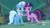 Size: 1280x720 | Tagged: safe, derpibooru import, screencap, trixie, twilight sparkle, unicorn twilight, pony, unicorn, magic duel, duo, female, hub logo, mare