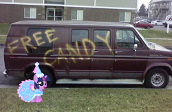 Size: 1024x666 | Tagged: safe, derpibooru import, twilight sparkle, pony, car, clothes, dress, filly, free candy, irl, photo, ponies in real life