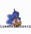 Size: 6000x6500 | Tagged: safe, artist:lunahazacookie, princess luna, alicorn, pony, :3, absurd resolution, cookie, food, logo, nom, simple background, solo, transparent background, wink