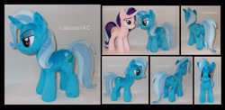 Size: 3016x1476 | Tagged: safe, artist:calusariac, derpibooru import, starlight glimmer, trixie, pony, irl, photo, plushie