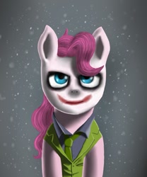 Size: 816x979 | Tagged: safe, artist:lurarin, pinkie pie, earth pony, pony, clothes, crossover, pinkie joker, solo, the joker