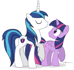 Size: 960x900 | Tagged: safe, artist:dm29, dusk shine, gleaming shield, prince dusk, shining armor, twilight sparkle, twilight sparkle (alicorn), alicorn, pony, unicorn, brother and sister, duo, female, male, raised hoof, rule 63, siblings, simple background, transparent background