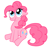 Size: 834x803 | Tagged: safe, artist:ufocookiez, pinkie pie, earth pony, pony, female, mare, simple background, solo, white background