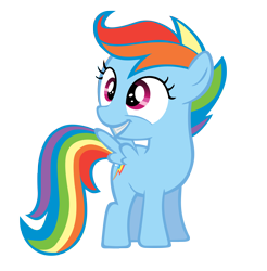 Size: 1644x1671 | Tagged: safe, artist:orangel8989, rainbow dash, scootaloo, pegasus, pony, artifact, dyed coat, dyed mane, female, filly, foal, palette swap, recolor, scootobsession, simple background, solo, transparent background, vector