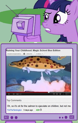 Size: 585x926 | Tagged: safe, derpibooru import, twilight sparkle, pony, exploitable meme, magic school bus, meme, tv meme