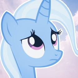 Size: 1280x1280 | Tagged: artist needed, safe, derpibooru import, trixie, pony, unicorn, sad, solo