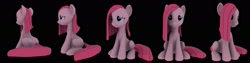 Size: 2705x682 | Tagged: safe, artist:hashbro, pinkie pie, earth pony, pony, 3d, female, mare, pink coat, pink mane, pinkamena diane pie