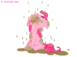 Size: 2000x1500 | Tagged: safe, artist:nightmaremoons, pinkie pie, earth pony, pony, chocolate rain, female, mare, pink coat, pink mane, solo