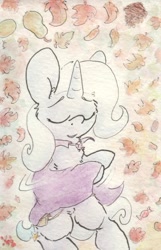 Size: 690x1073 | Tagged: safe, artist:slightlyshade, derpibooru import, trixie, pony, unicorn, female, mare, solo, traditional art