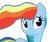 Size: 900x750 | Tagged: dead source, safe, artist:marshylawl, rainbow dash, pegasus, pony, alternate hairstyle, blushing, simple background, transparent background, vector