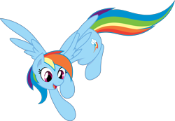 Size: 7814x5409 | Tagged: safe, artist:joey darkmeat, artist:tim015, rainbow dash, pegasus, pony, .ai available, absurd resolution, cute, dashabetes, female, flying, simple background, solo, transparent background, vector