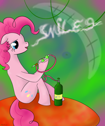 Size: 1000x1200 | Tagged: safe, artist:rodolfomushi, pinkie pie, earth pony, pony, drugs, junkie pie, solo